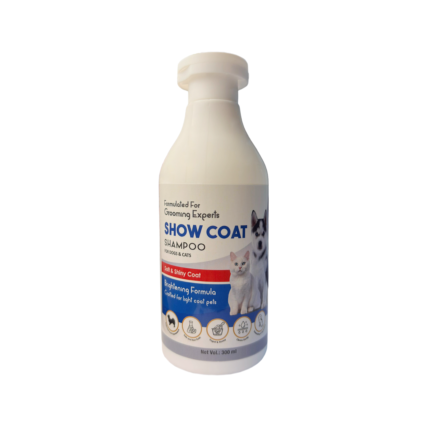 Ek-Tek Show Coat Whitening Shampoo for Dogs & Cats β Shine & Brightness